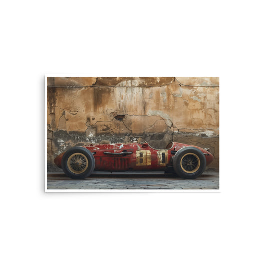 Rustic Racer Poster