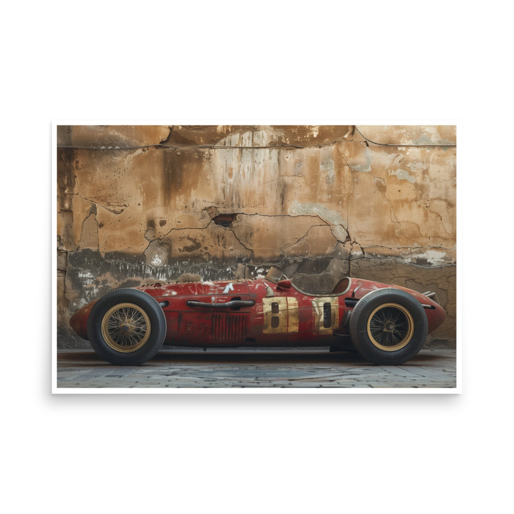 Rustic Racer Poster