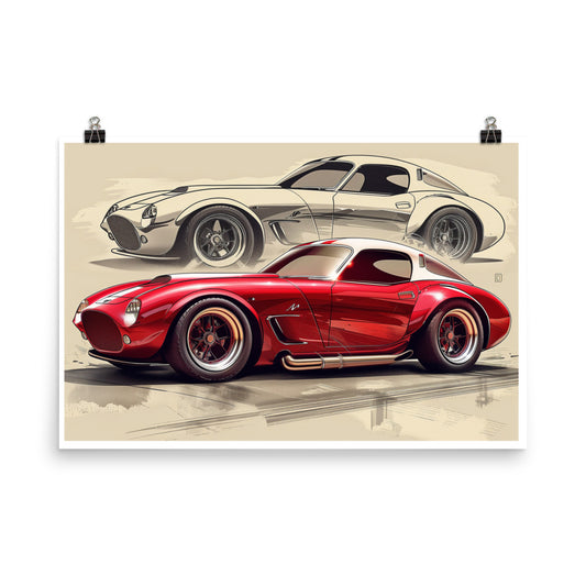 Retro Fusion Speedster Poster